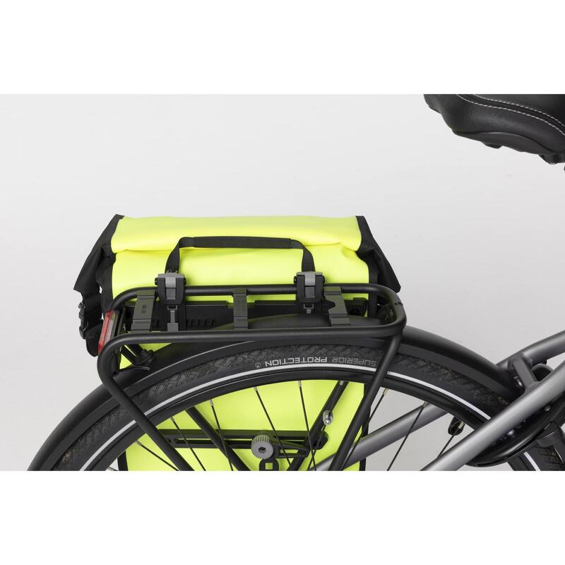 Geantă pentru bicicletă Shelter, impermeabilă, galben neon