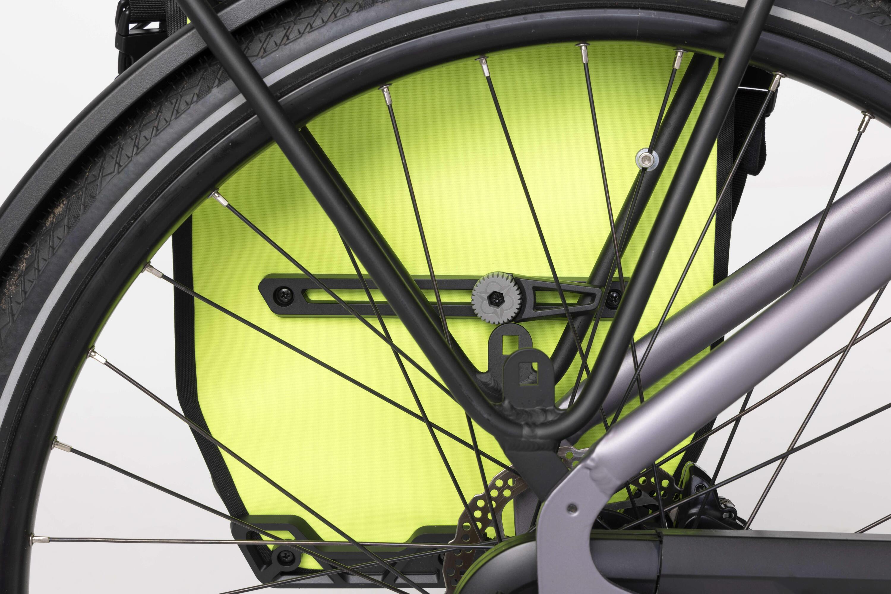 Clean Einzelne Fahrradtasche Shelter Medium Neon Yellow 6/7