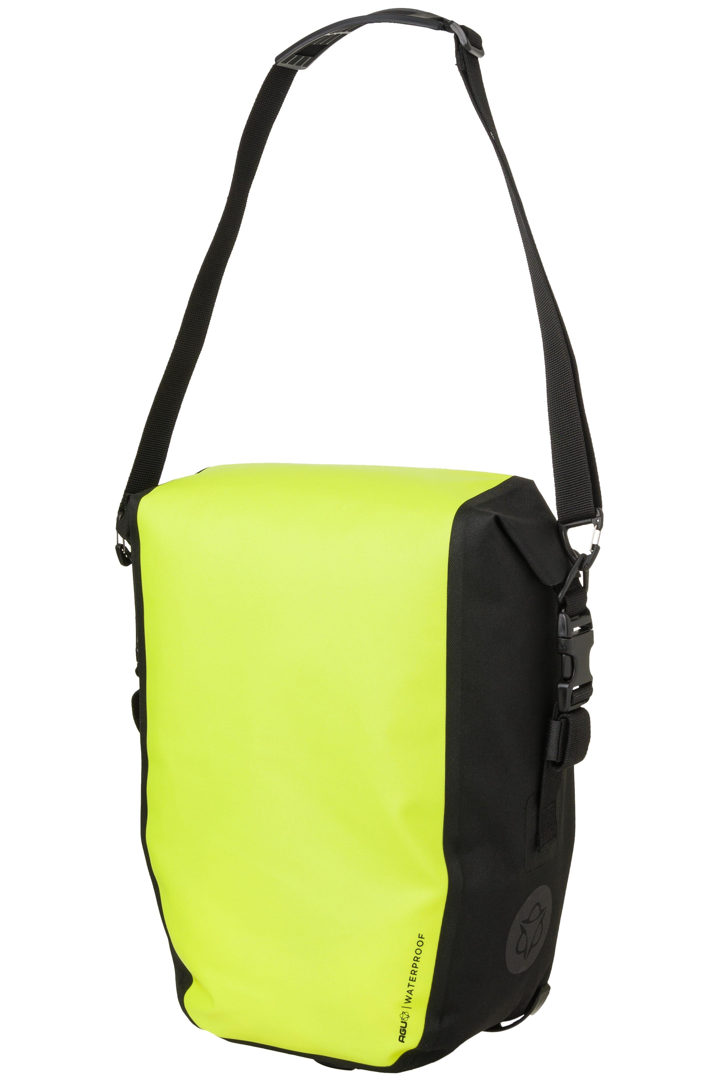 Clean Borsa da bicicletta singola Shelter Click'nGo Large Neon Yellow 3/4