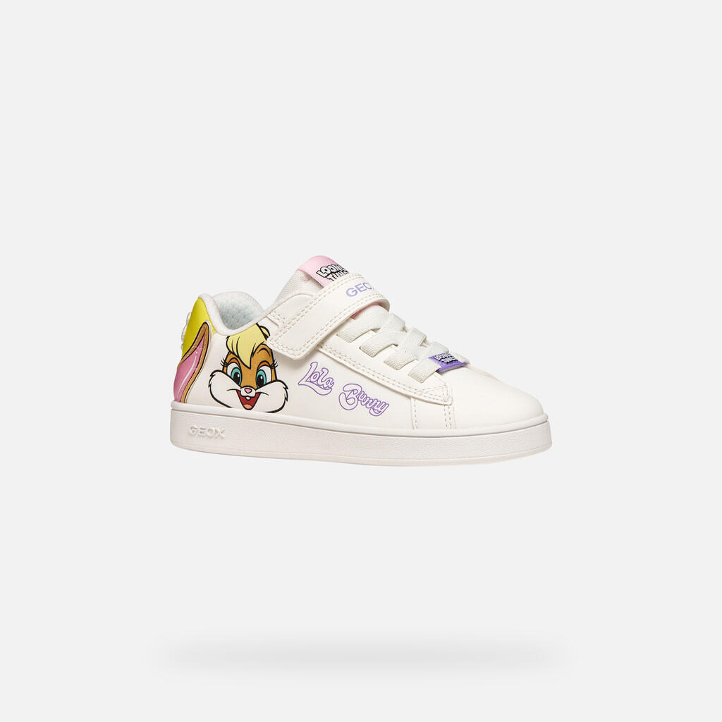 Baskets Fille J ECLYPER GIRL Blanc/Jaune 3/7