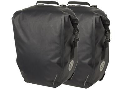 Fahrradtasche Shelter, 21L, wasserdicht, leicht, Schwarz
