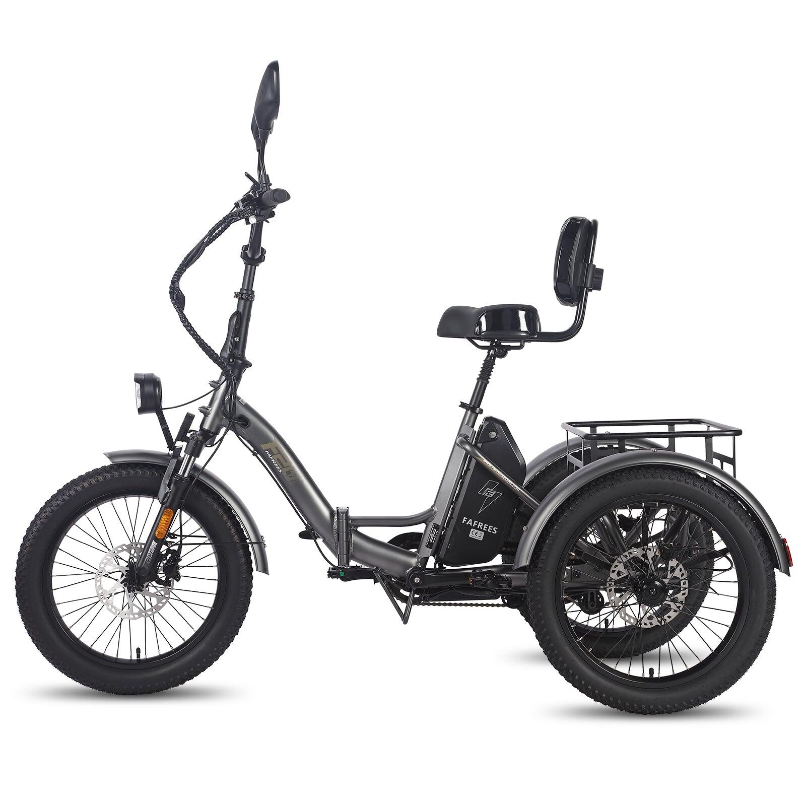 FAFREES F20 Mate Triporteur Électrique 500W 48V23.45AH Gris 3/5