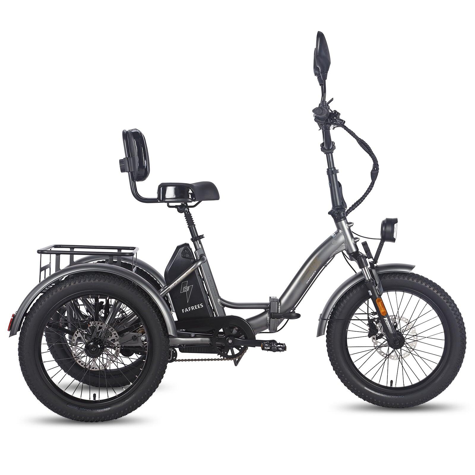 FAFREES F20 Mate Triporteur Électrique 500W 48V23.45AH Gris 4/5
