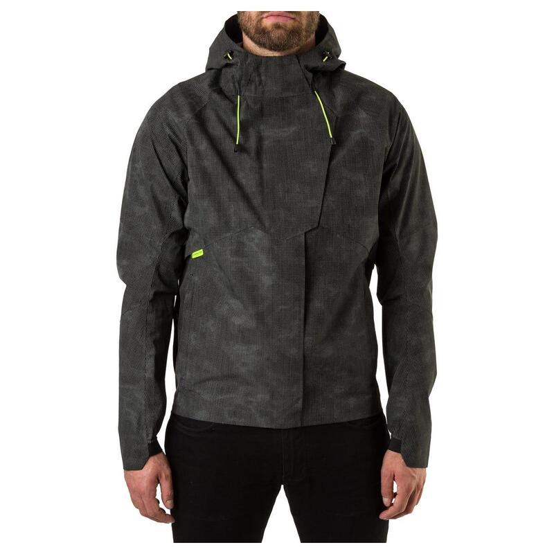 Tech Rain Jacket Commuter Men Hi-vis & Reflection