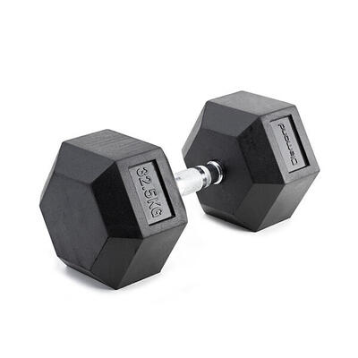 [Manubrio esagonale gommato palestra] Pesi professionali fino a 70 kg chrome