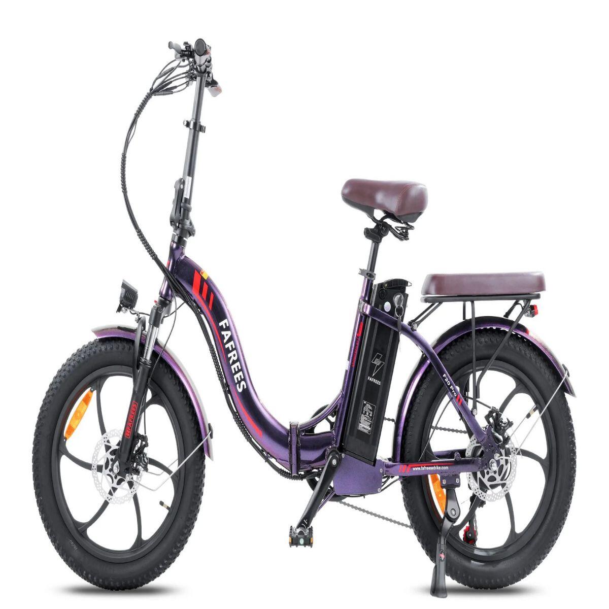 FAFREES Bicicletta Elettrica FAFREES F20 Pro250W 648WH Viola abbagliante