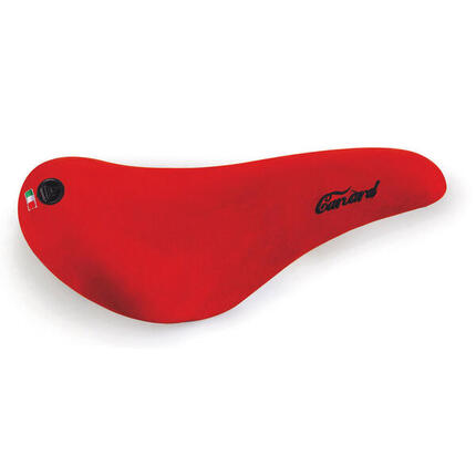 Selle Monte Grappa Monte Grappa Saddle Canard en cuir rouge