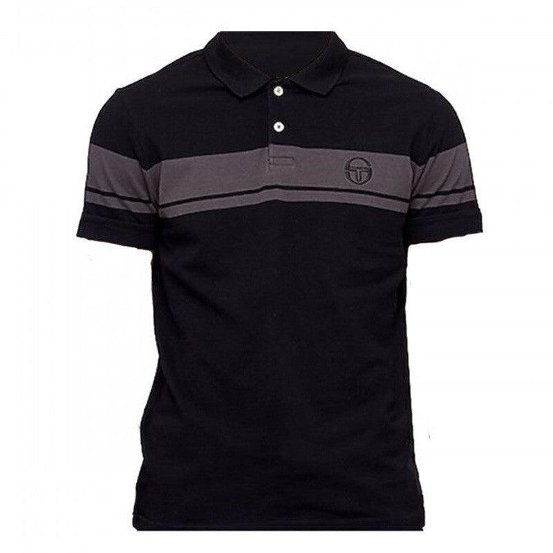 Sergio Tacchini - Polo Sergio Tacchini Young Line - Polo Manches Courtes - Noir - Decathlon