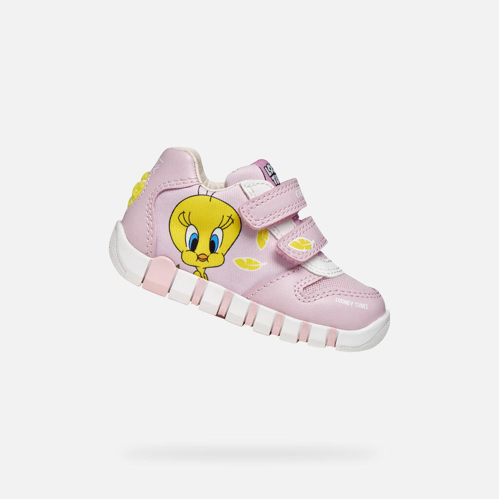 Geox - Baskets Bébé Fille Iupidoo Baby Girl Rose - Chaussures De Sport - Rose - Decathlon