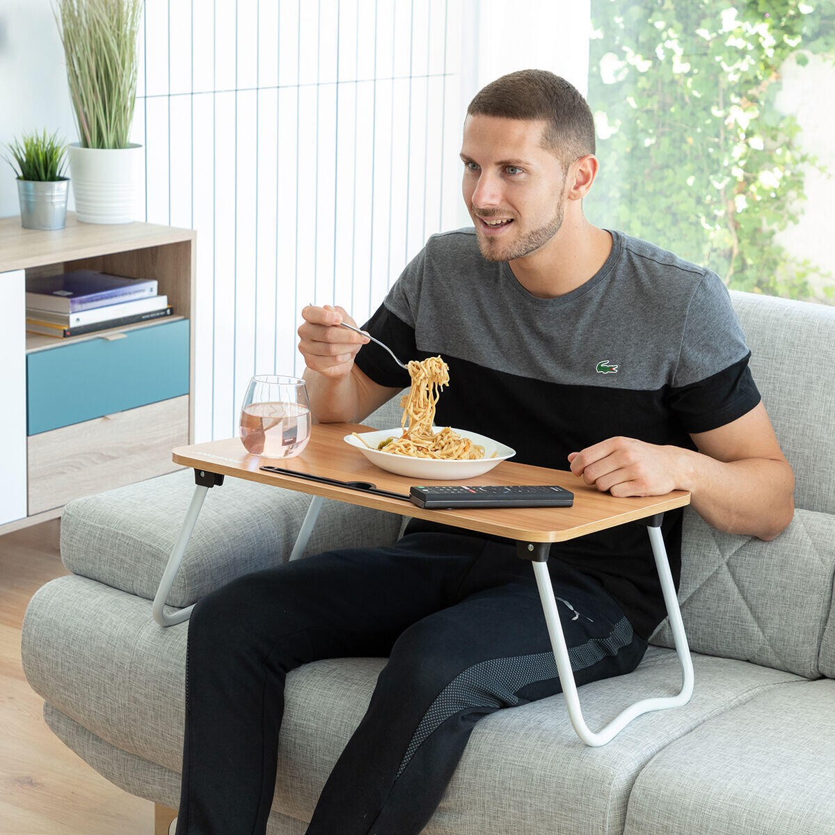 Pack Mesa auxiliar dobrável e almofada de leitura innovaGoods 5/5