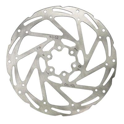 Tektro schijfrem rotor tr160-52 ø160mm, zilver