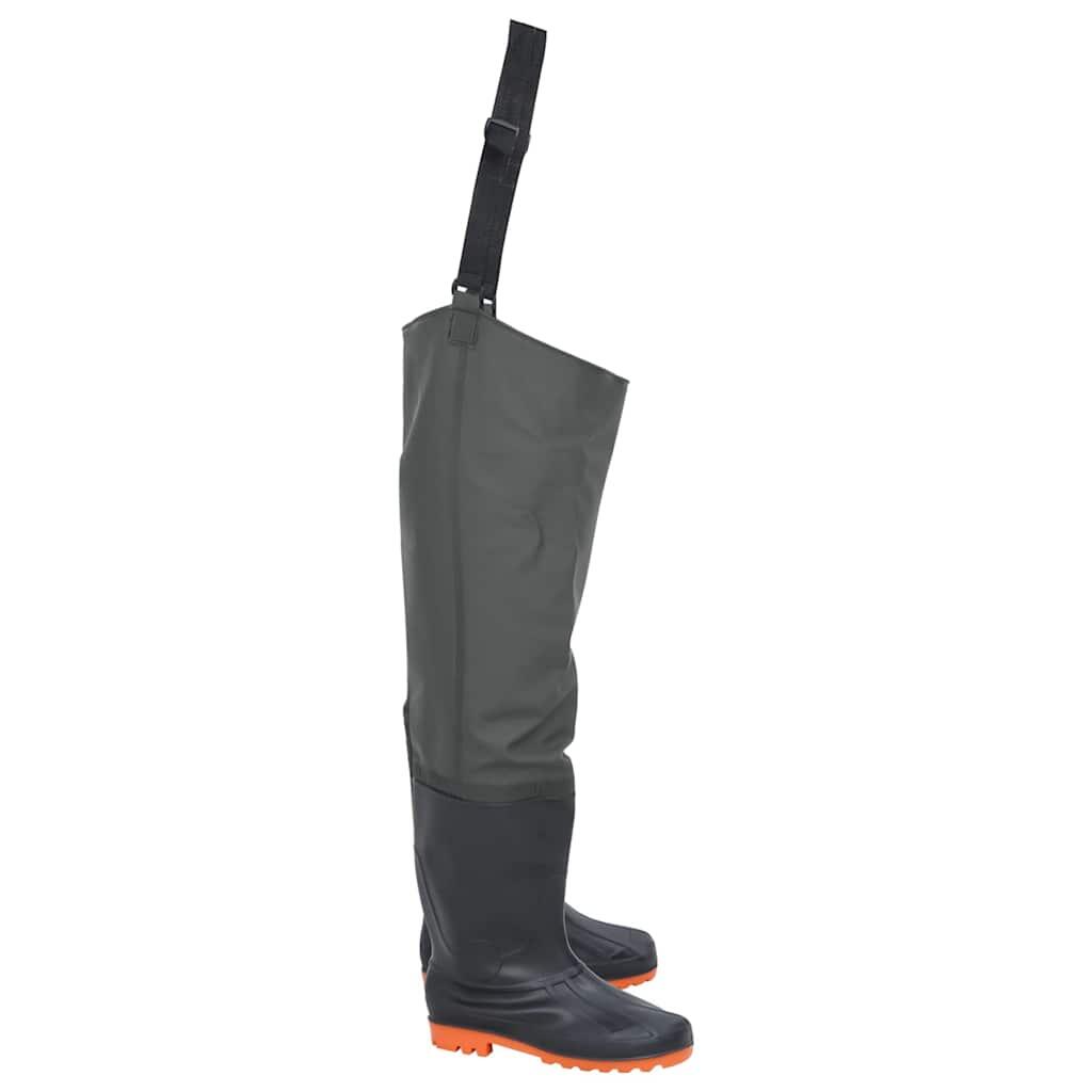 Botas de pesca VidaXL talla 40 verde oscuro. 2/2