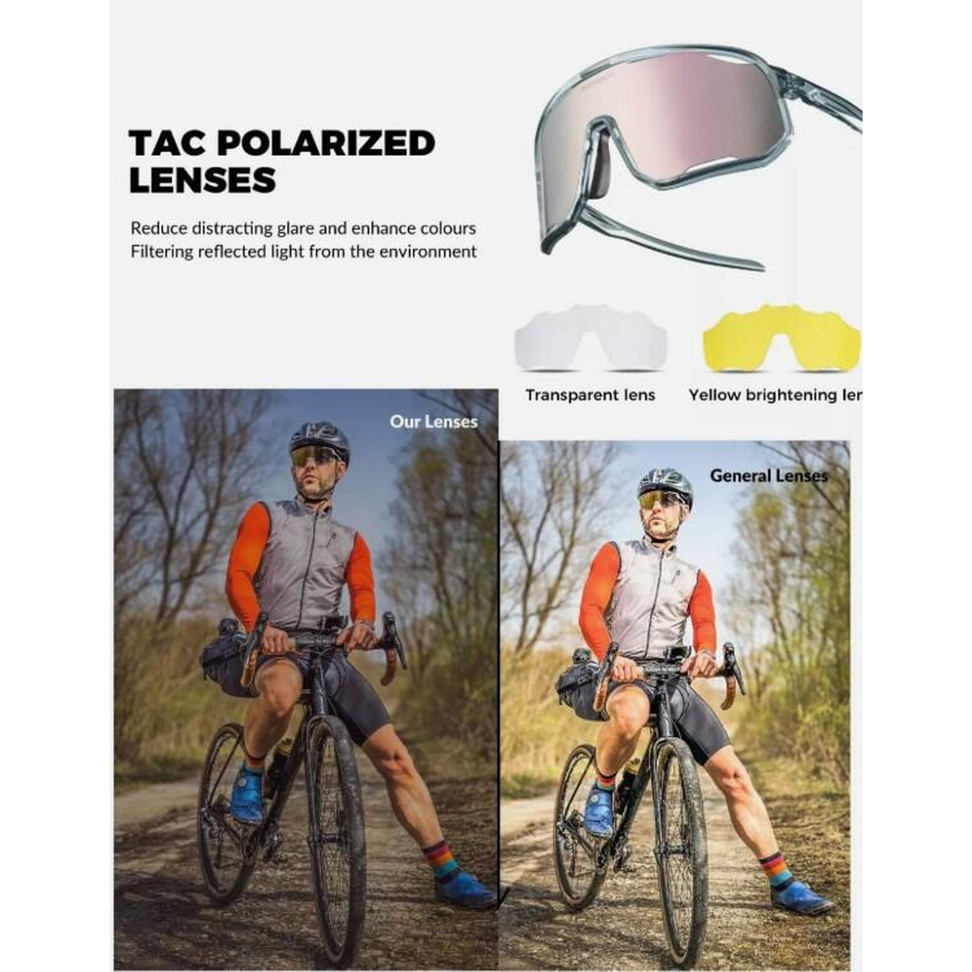 Ochelari ciclism ROCKBROS fotocromatici polarizați unisex