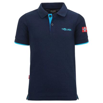 Polo Bergen XT pour enfants bleu marine / bleu moyen