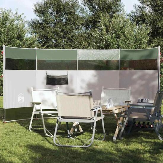 VidaXL Windschutzscheibe Camping wasserdicht 366x152x152 cm grün
