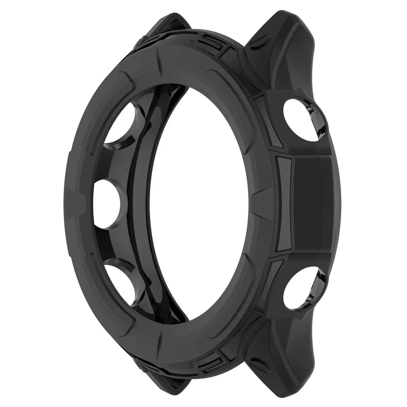 Capa protetora TPU para garmin forerunner 955 preta fina 3/5