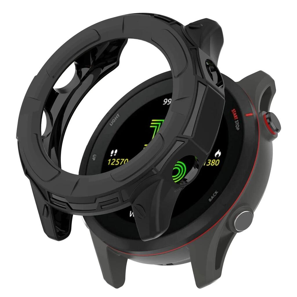 TPU protective case for Garmin Forerunner 955 – black – flexible slim cover – sh