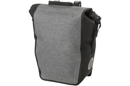 Enkele fietstas Shelter Click'nGo 17 liter waterdicht grijs