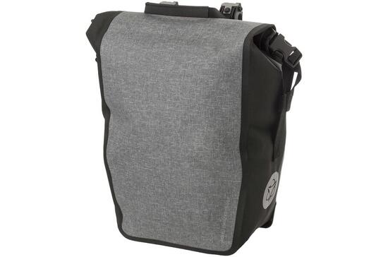 Enkele fietstas Shelter Click'nGo 17 liter waterdicht grijs