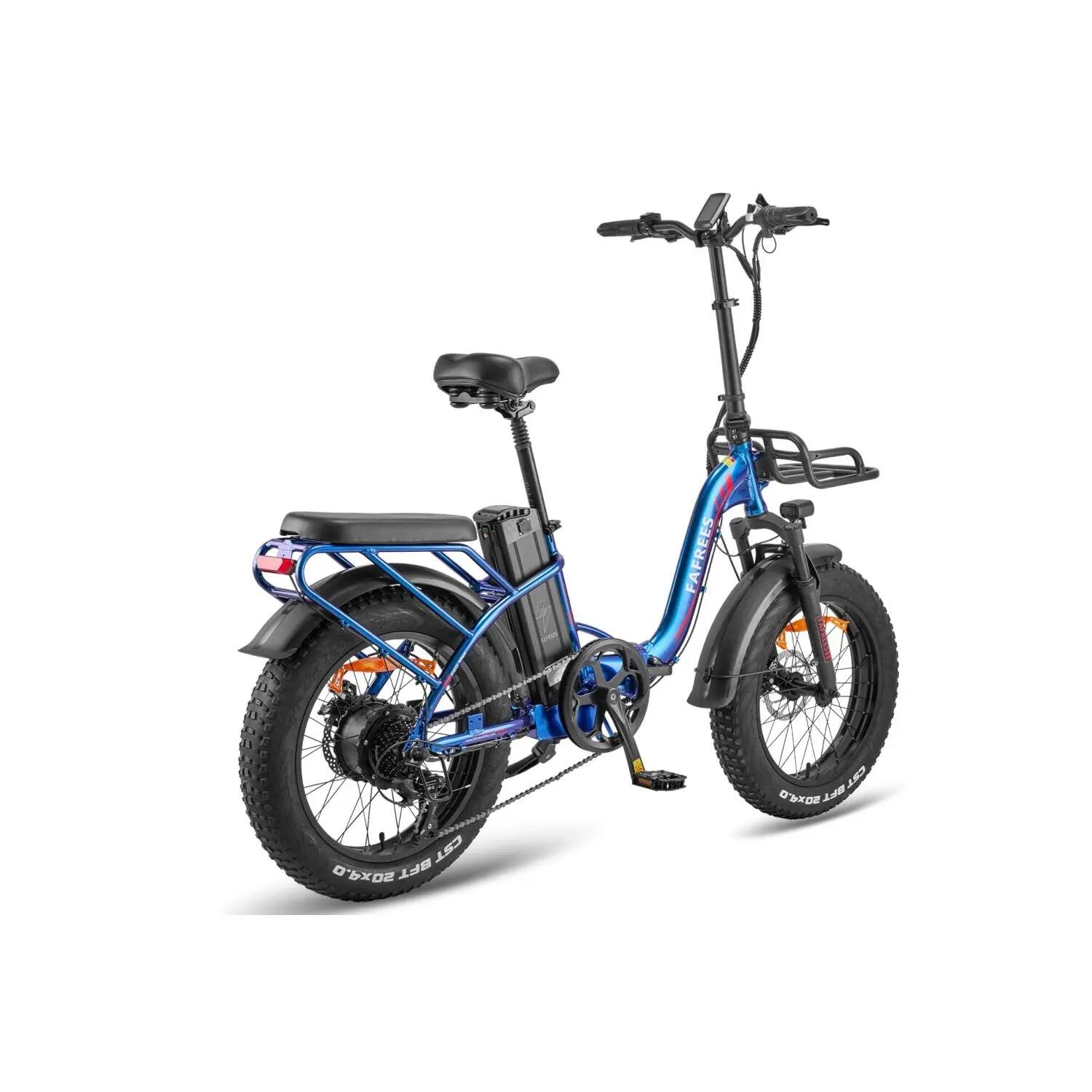 Bicicletta Elettrica FAFREES F20 Max 22.5AH500W 48V22.5AH Blu Viola 5/5