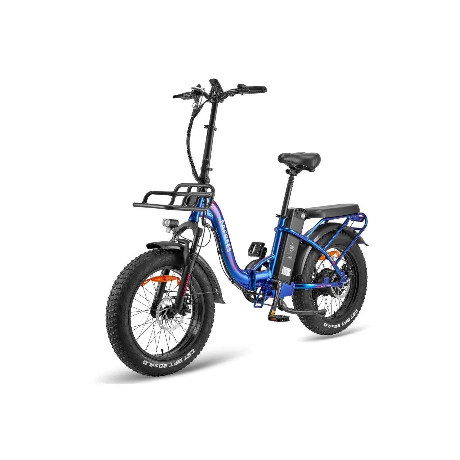 Bicicletta Elettrica FAFREES F20 Max 22.5AH500W 48V22.5AH Blu Viola 4/5