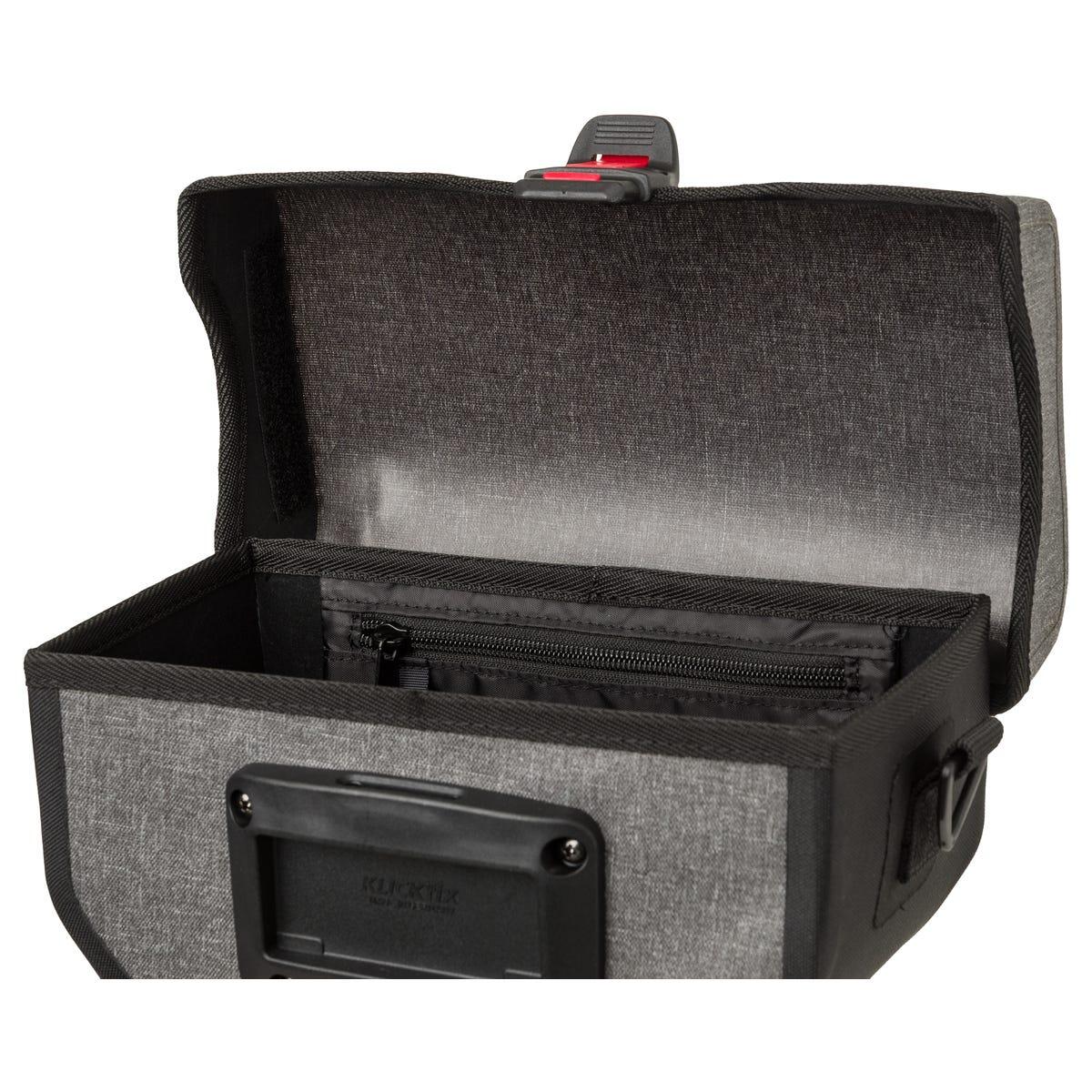Clean Borsa da manubrio Shelter KLICKfix Medium Grey 4/7