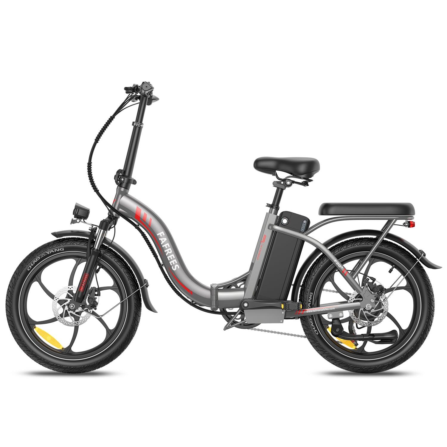 Bicicleta Elétrica FAFREES F20+ 250W 36V20Ah Cinza 5/5