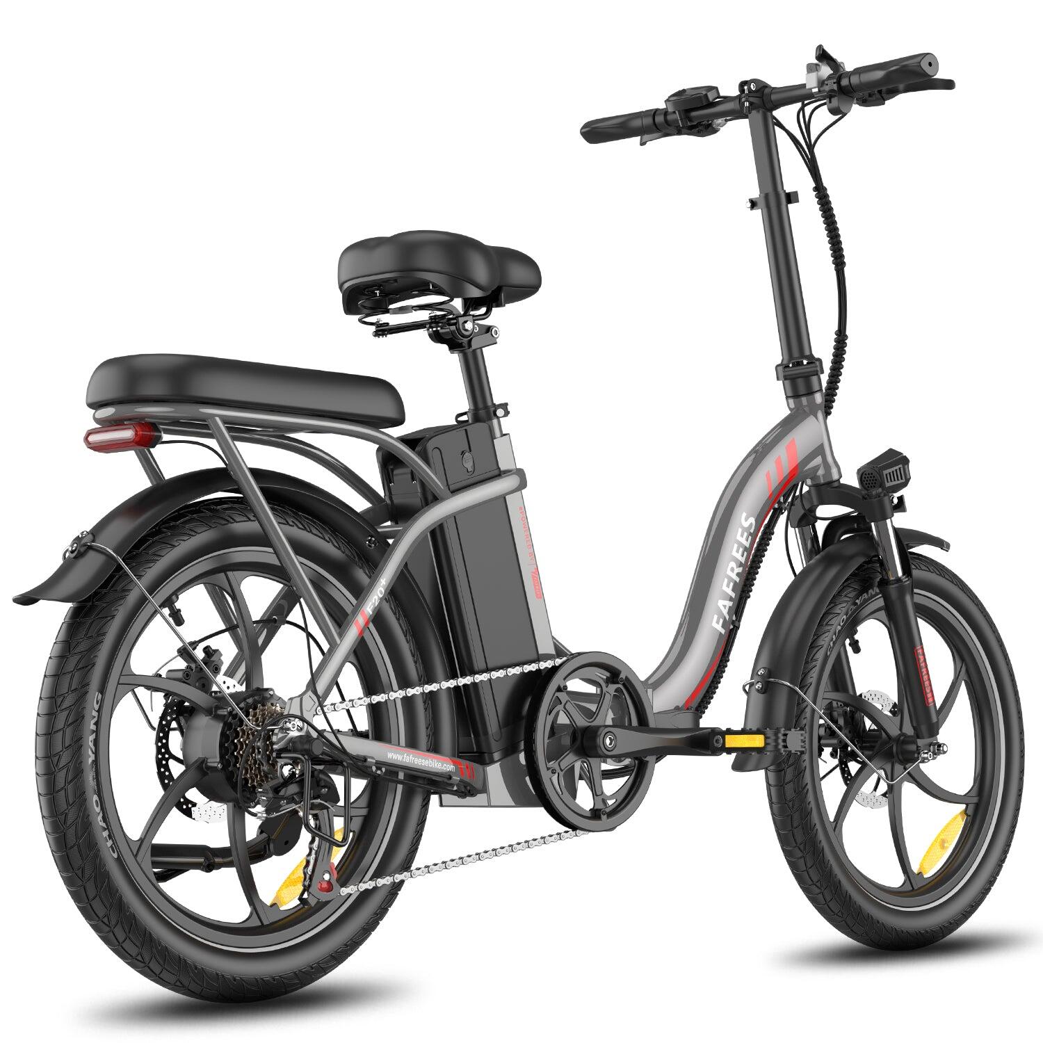 Bicicleta Elétrica FAFREES F20+ 250W 36V20Ah Cinza 4/5