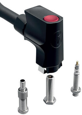 Pieper universele pompkop around voor dv/av/sv - zwart