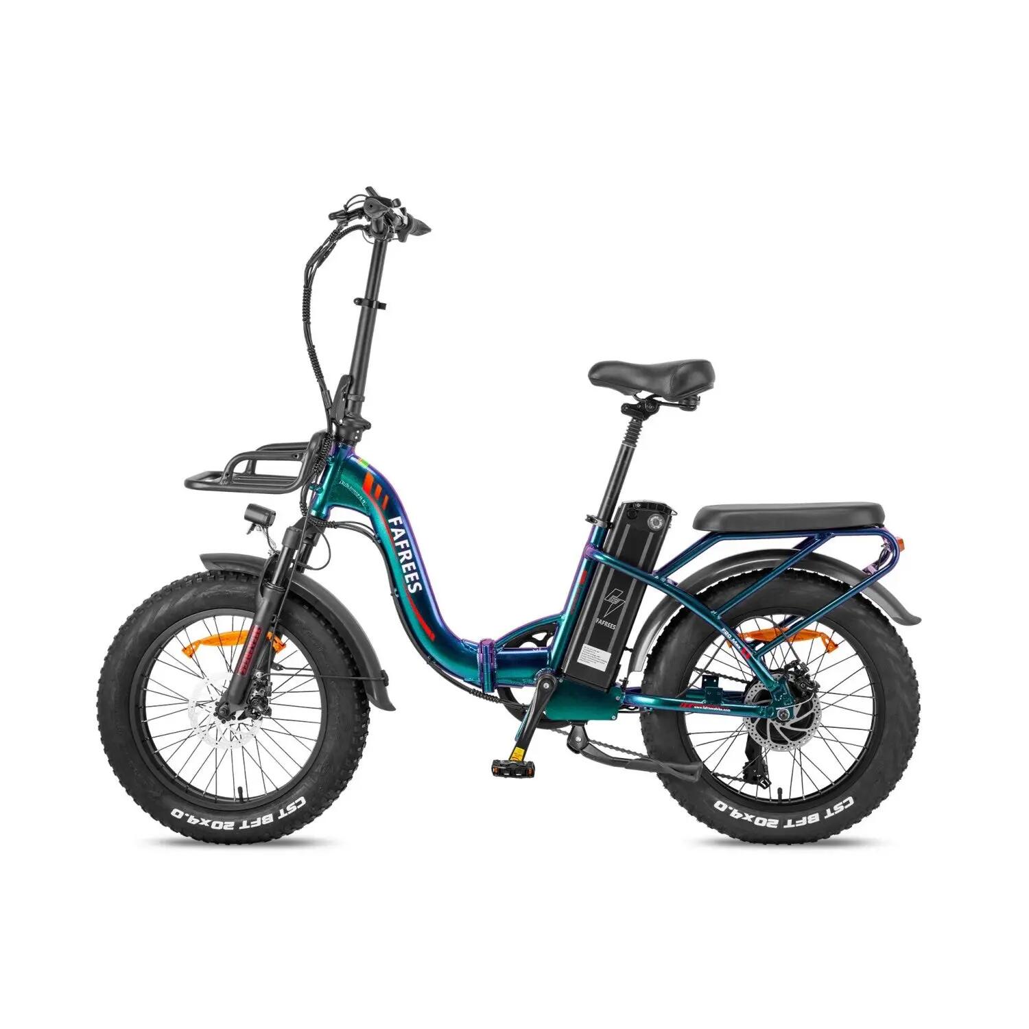 Bicicletta Elettrica FAFREES F20 Max 22.5AH500W 48V22.5AH Verde Viola 2/5