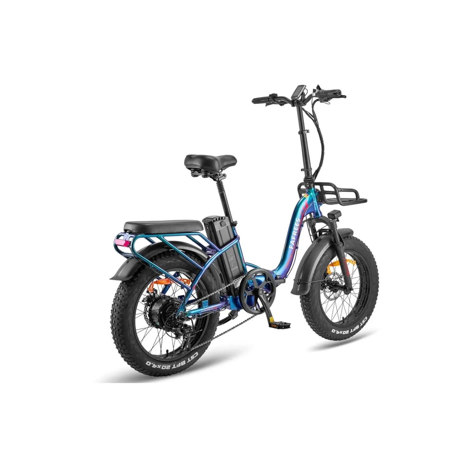 Bicicletta Elettrica FAFREES F20 Max 22.5AH500W 48V22.5AH Verde Viola 5/5