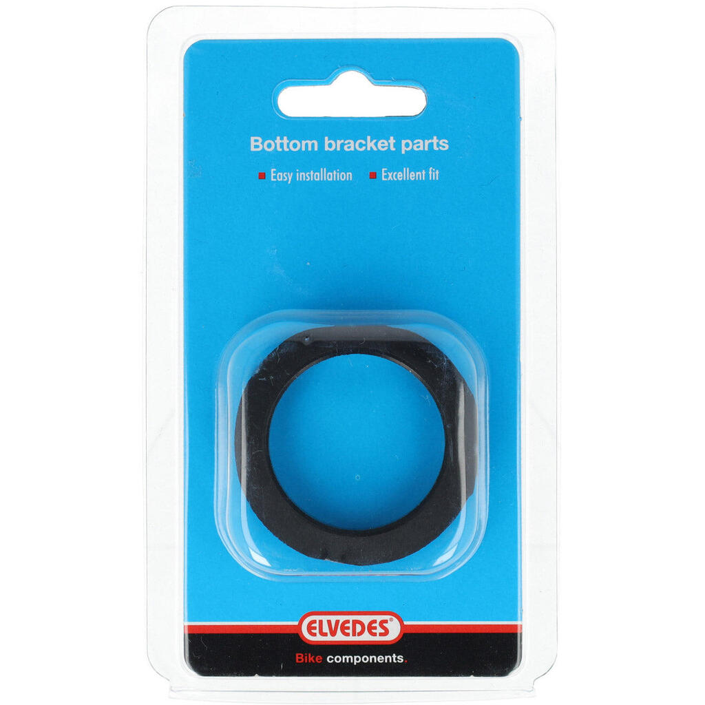 Elvedes BB spacer ring 37.1×42×10 mm, plastic.