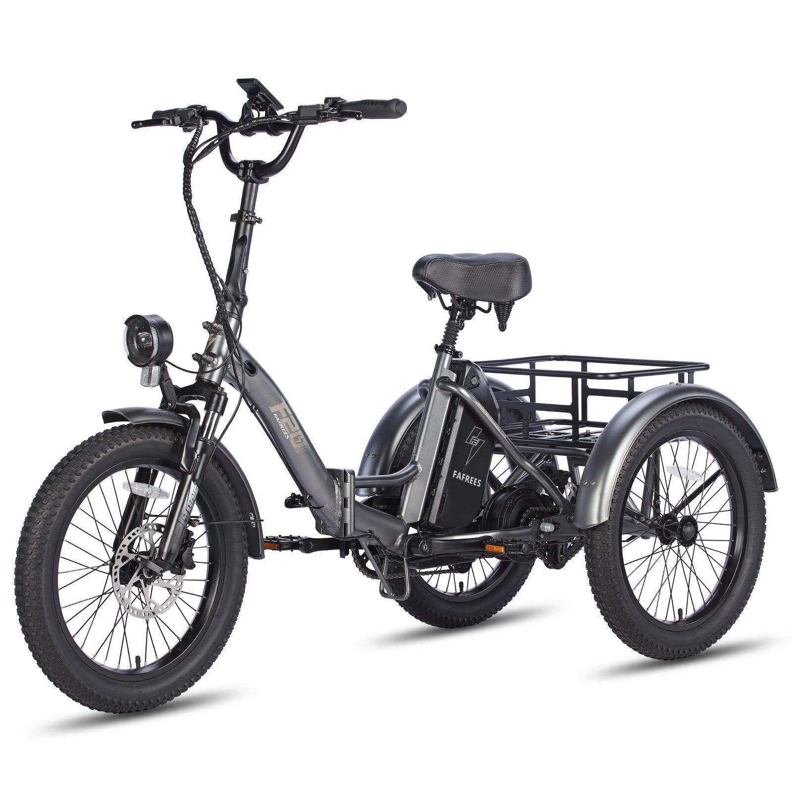 FAFREES F20 Mate elektrische fiets 500W 48V18.2AH schijfrem grijs 3/5