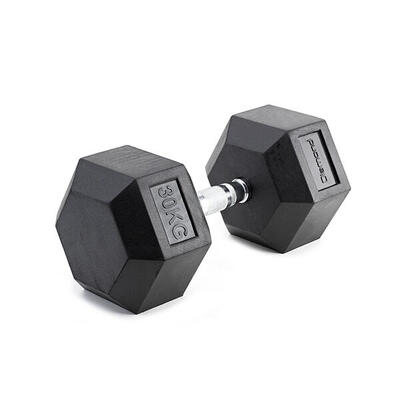 [Manubrio esagonale gommato palestra] Pesi professionali fino a 70 kg chrome