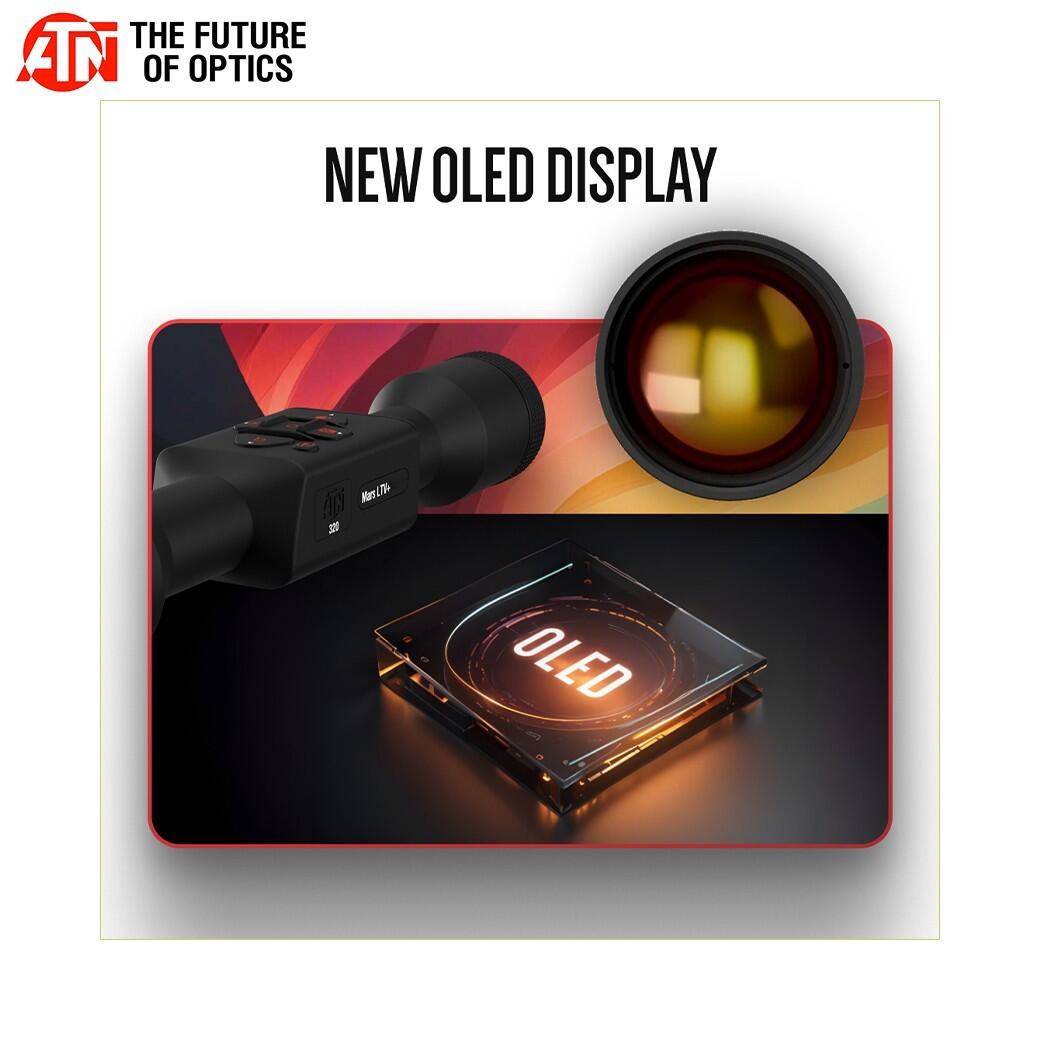 Mira Visão Térmica ATN Mars LTV+ 2-6x 50mm OLED 256x192 12 µm 6/7