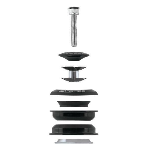 Cuvetarie Force Ahead 1.1/8" semi-integrata neagra pentru cadru 44 mm