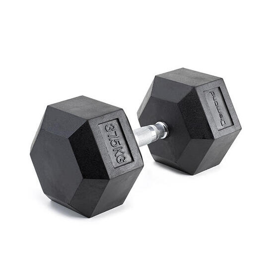 [Manubrio esagonale gommato palestra] Pesi professionali fino a 70 kg chrome