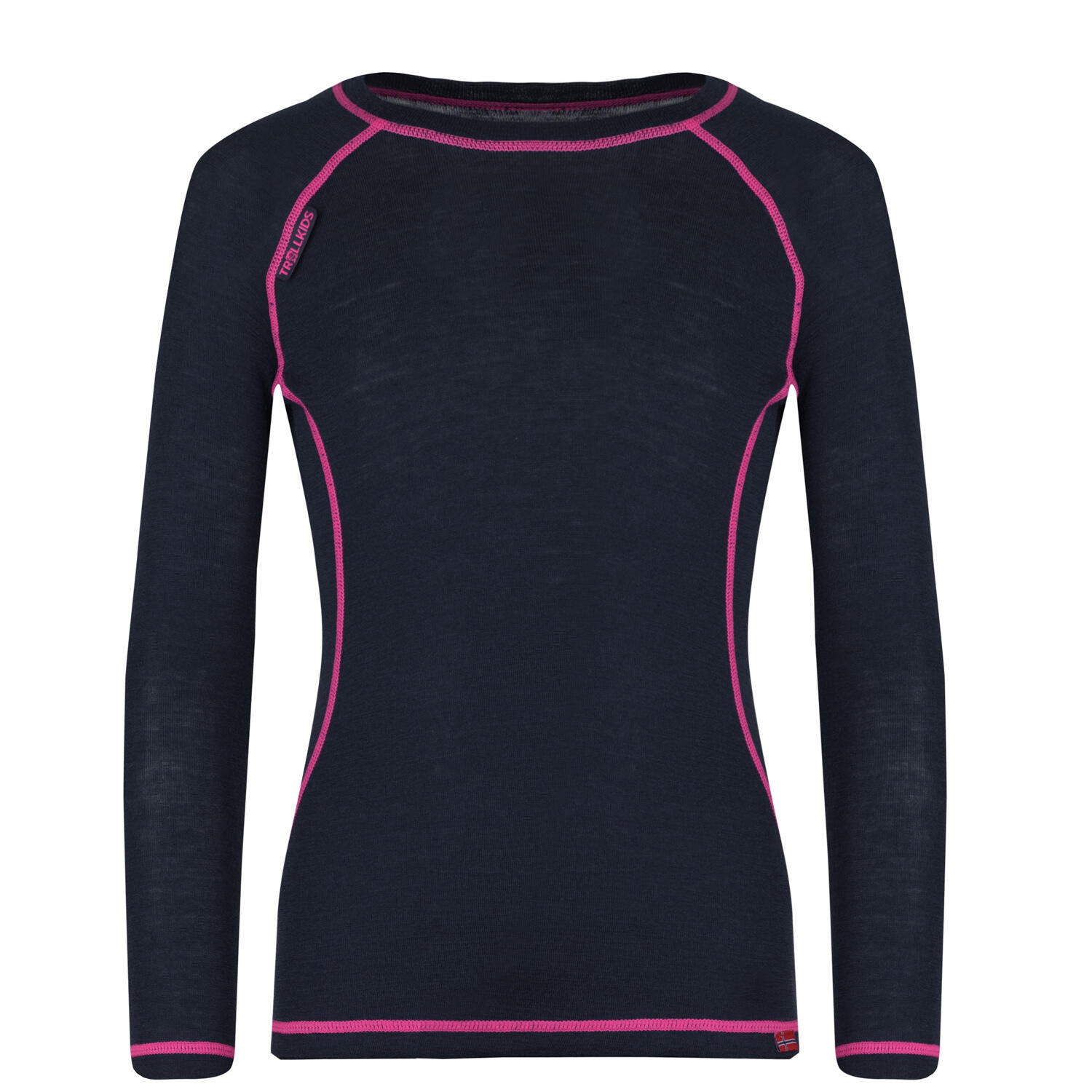 Ensemble de sous-vêtements enfants Merino Anthracite / Magenta 3/5