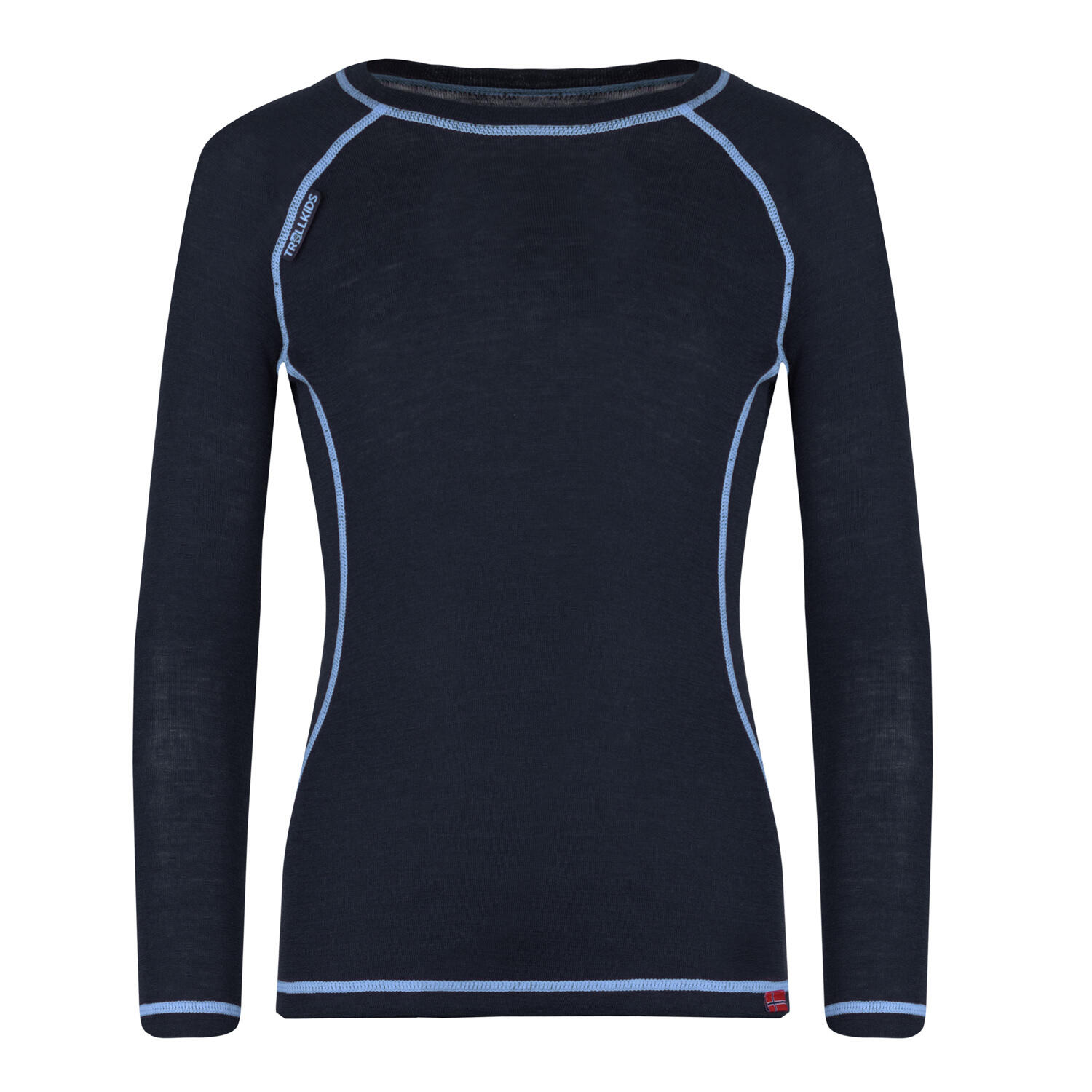 Sous-vêtement enfant Mérinos anthracite / bleu moyen 3/5
