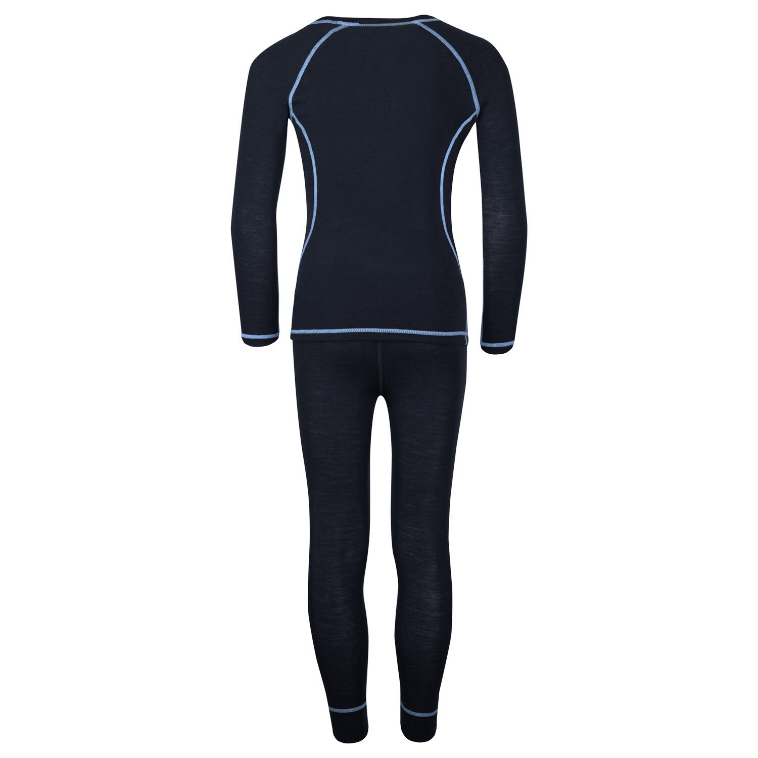 Sous-vêtement enfant Mérinos anthracite / bleu moyen 2/5