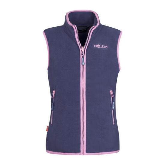 Gilet polaire enfant Arendal violet bleu/rose