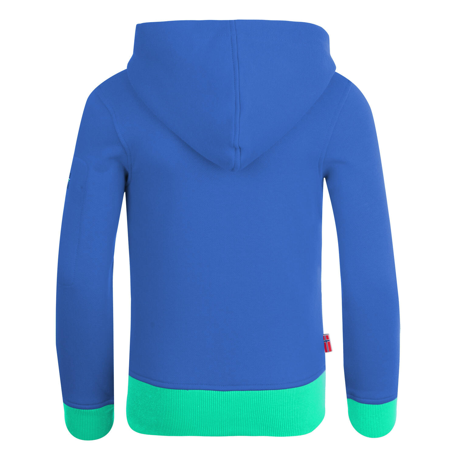 Pull à capuche enfant Sortland bleu nuit / menthe foncé 2/2