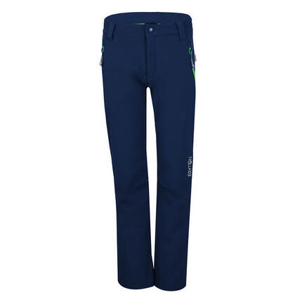 Pantalon Softshell Fjell pour enfants Hydrofuge Bleu marine / Magenta