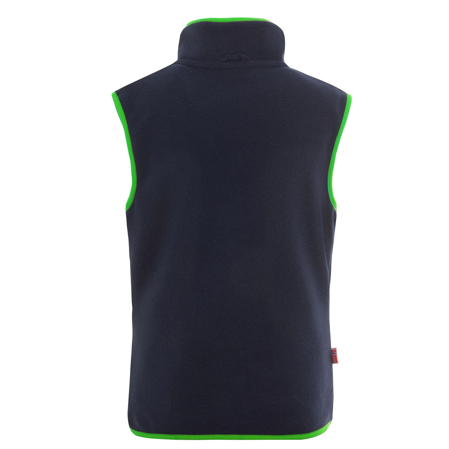 Gilet polaire enfant Arendal bleu marine / vert vipère 2/3