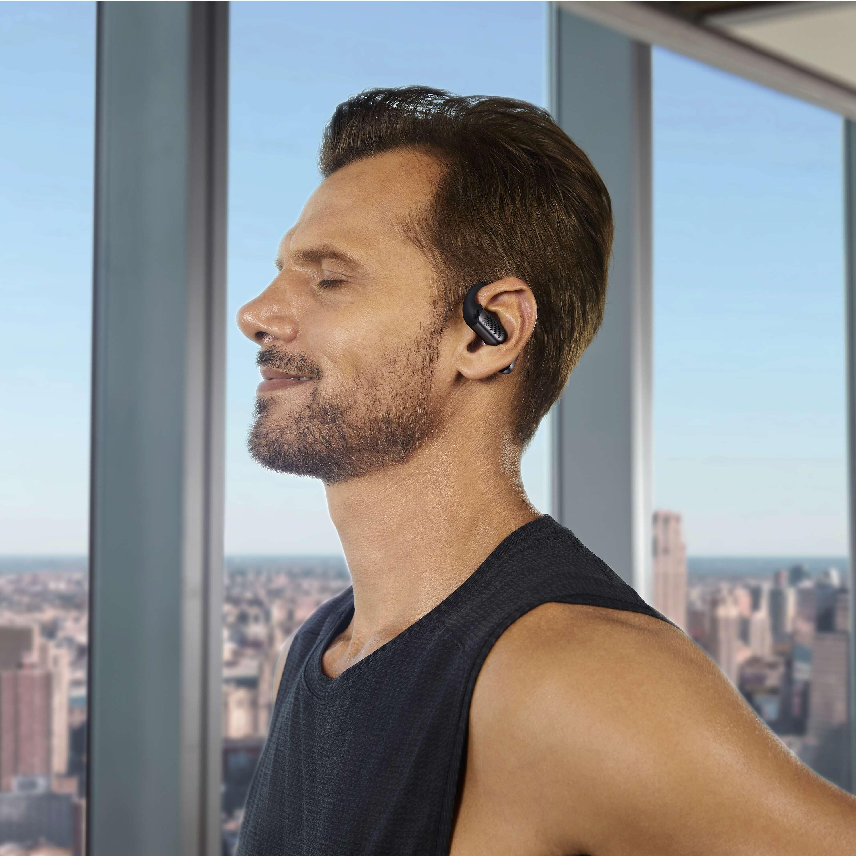 Auriculares Bluetooth OpenFit Pro Pretos – Open-Ear, Redução de Ruído 3/7