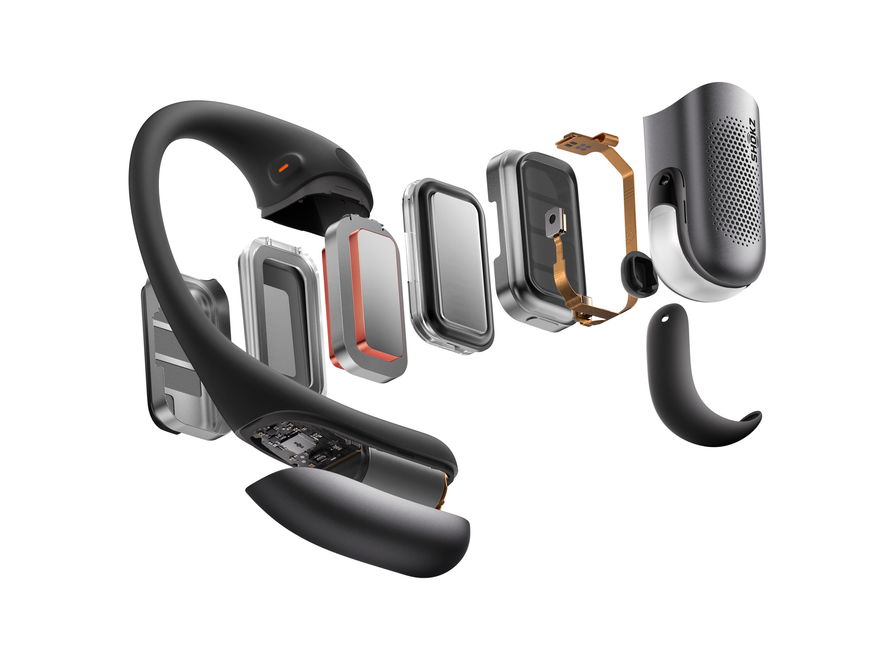 Auriculares Bluetooth OpenFit Pro Pretos – Open-Ear, Redução de Ruído 6/7