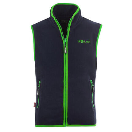 Gilet polaire Arendal pour enfants bleu marine / bleu clair
