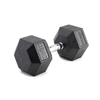 [Manubrio esagonale gommato palestra] Pesi professionali fino a 70 kg chrome