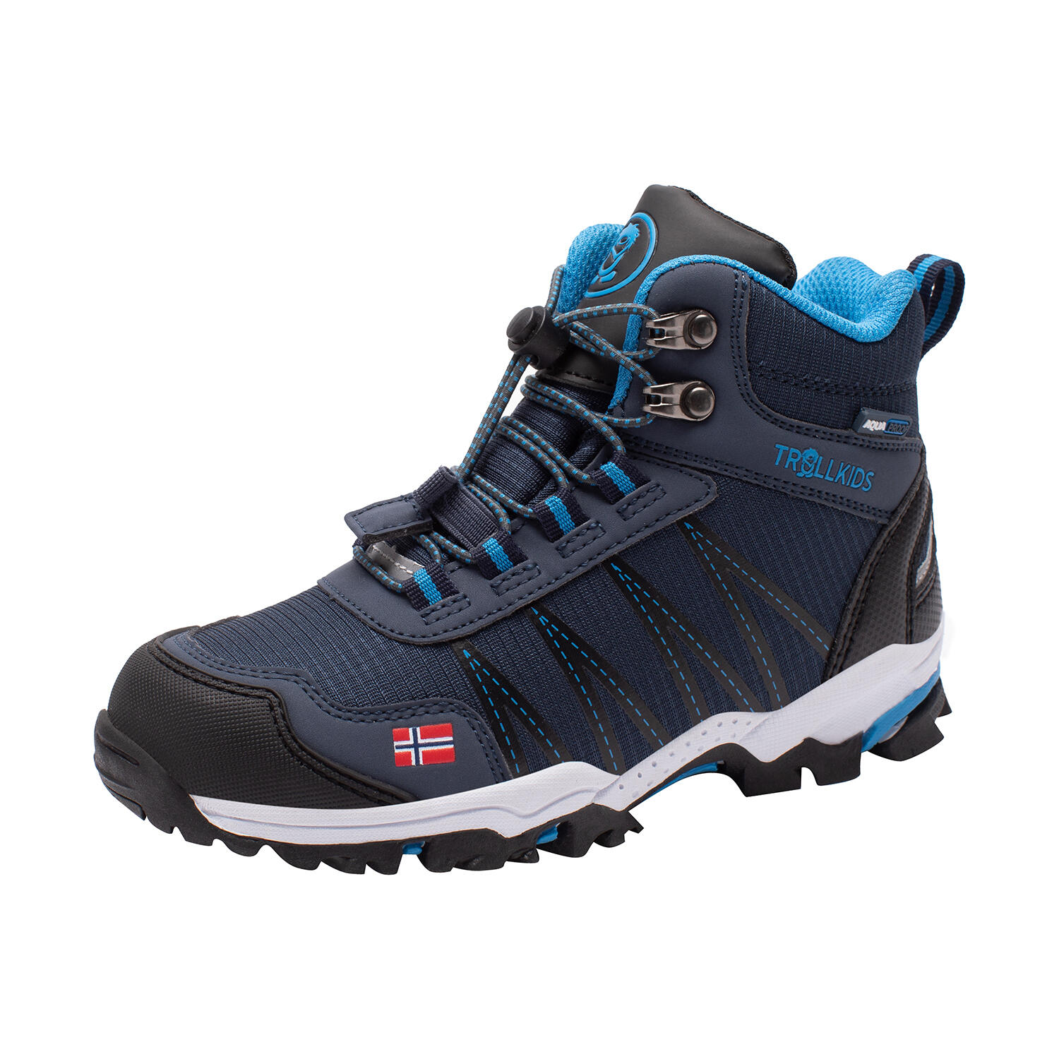 Chaussures de randonnée pour enfants Trolltunga Mid Bleu marine / Bleu moyen 1/7