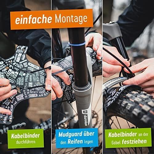 Kinder Fahrrad Schutzblech Set – Mudguard vorne & hinten für 16–29 Zoll 5/7